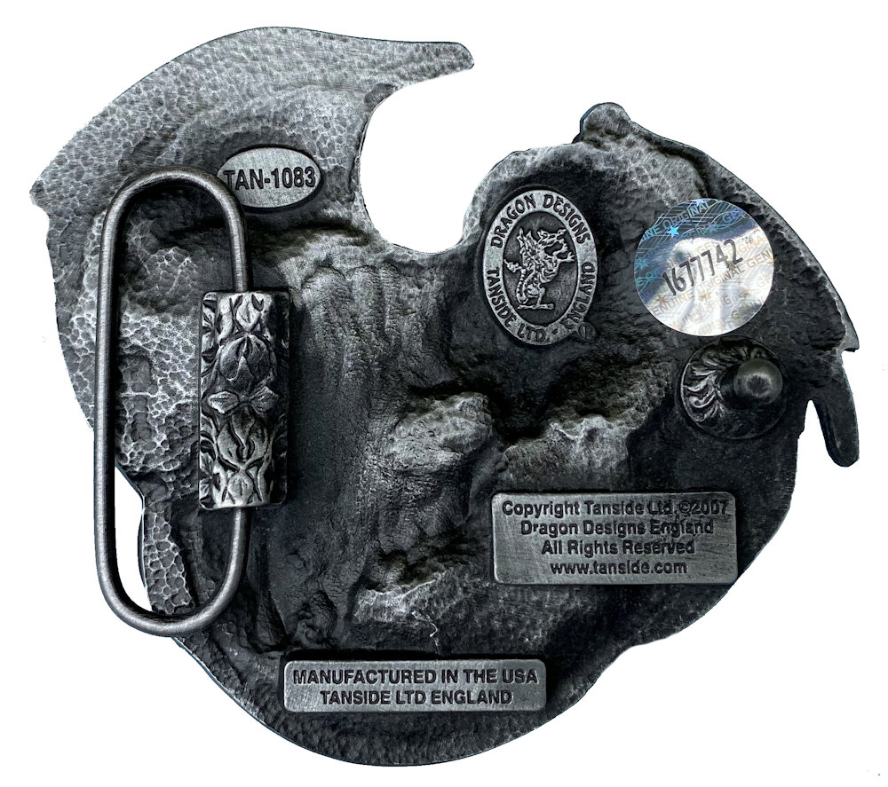 Senga Dragon Black Belt Buckle